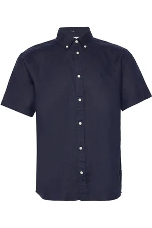Les Deux Kris Linen Ss Shirt Blue