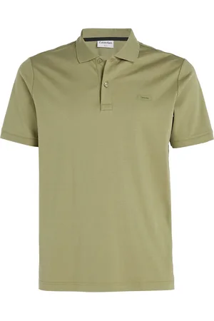 Calvin Klein Smooth Cotton Slim Polo Green