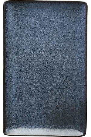 aida Raw Midnight - Rektangulær Frokosttallerken 1 Stk 23,5 X15 Cm Navy