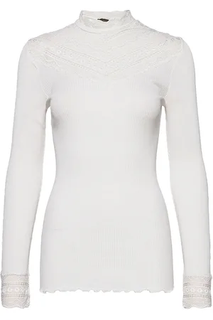 Rosemunde Silk T-Shirt W/ Lace White