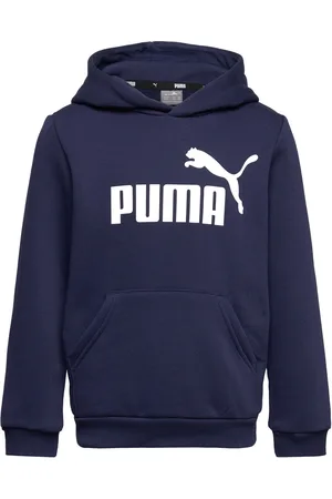 PUMA Ess Big Logo Hoodie Fl B Navy