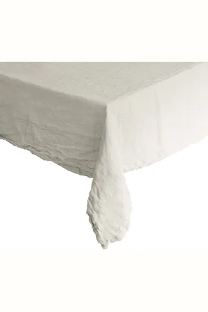 A.U Maison Table Cloth Linen Basic Washed Cream