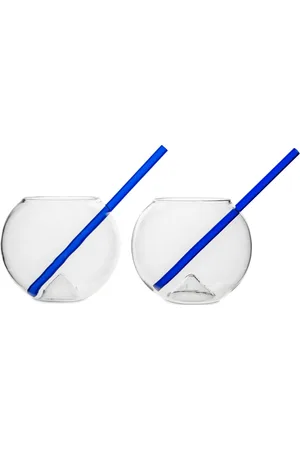Babyono Glass With Straw Magaluf 2-Pack