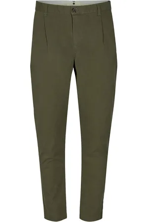 Anerkjendt Akjulius Cotton Pleat Pant Khaki