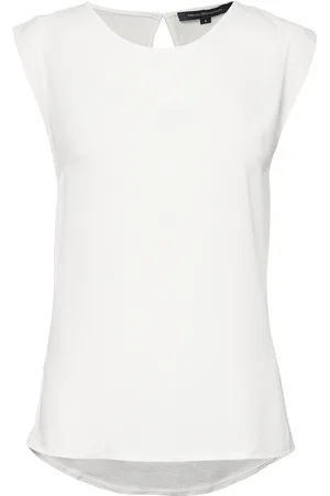 French Connection Polly Plains Cappedtee White