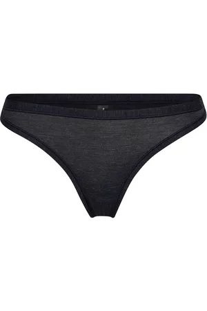 Schiesser Naiset Stringit - Thong Blue
