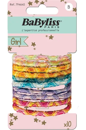 BaByliss Paris Elastics Mixed Colours Kids 10 Pcs Patterned