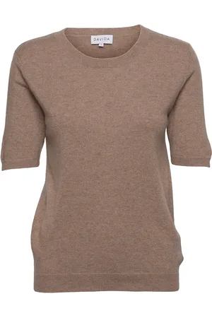 Davida Cashmere T-Shirt Over Brown