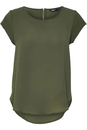 ONLY Onlvic S/S Solid Top Noos Wvn Khaki