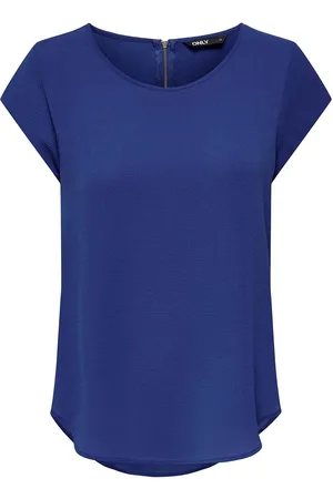 ONLY Onlvic S/S Solid Top Noos Wvn Blue