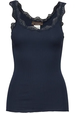 Rosemunde Organic Top W/ Lace Blue