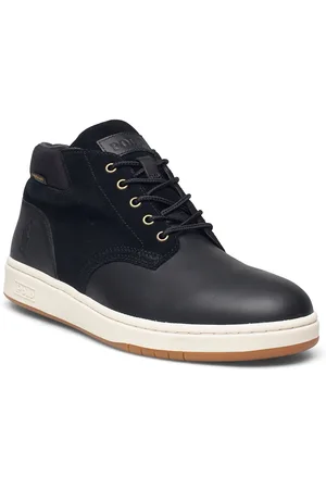 Ralph Lauren Waterproof Leather-Suede Sneaker Boot