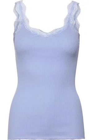 Rosemunde Organic Top W/ Lace Blue