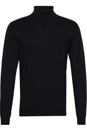 Lindbergh Mélange Roll Neck Knit Blue