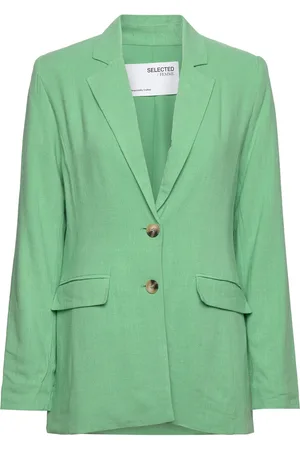 SELECTED Slfviva Ls Blazer Noos Green