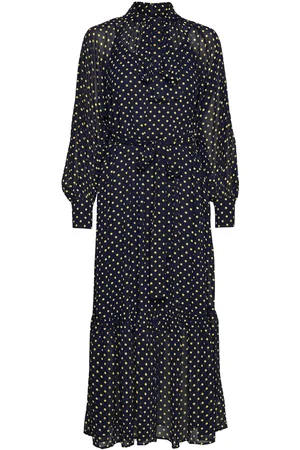 Michael Kors Astor Prnt Dress Black