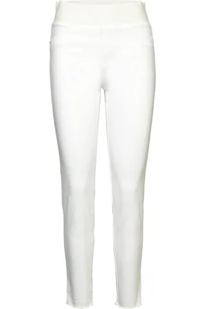 Freequent Pants From Freequent In A Soft And Stretchy Material. The Pants Have A Simple Si White
