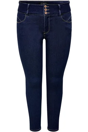 ONLY Caranna Life Hw Sk Ank Dbd Jeans Noos Blue