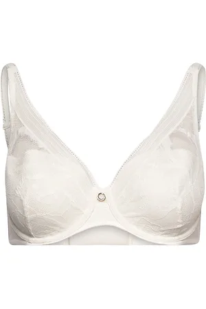 Chantelle True Lace Plunge Spacer Bra White