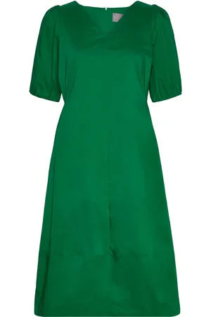 Culture Cuantoinett Ss Dress Green