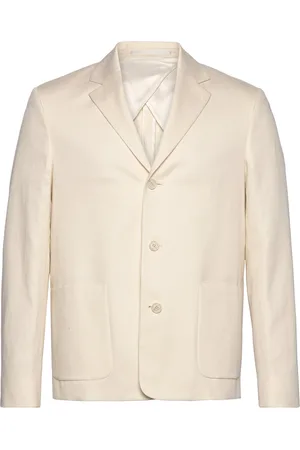Filippa K Cotton Linen Blazer Cream
