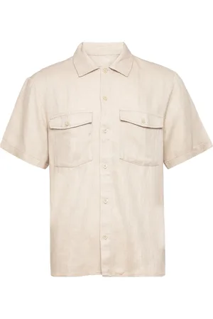 Only & Sons Onskari Ss Shirt Visc Lin 0075 Cs Cream