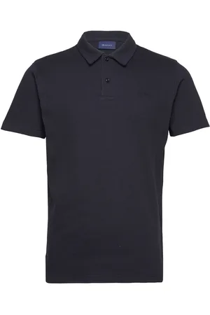 GANT Waffle Texture Ss-Pique Navy