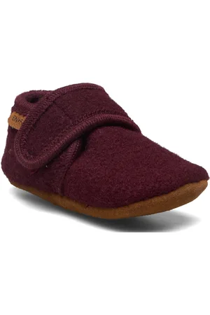 EN FANT Baby Wool Slippers Burgundy