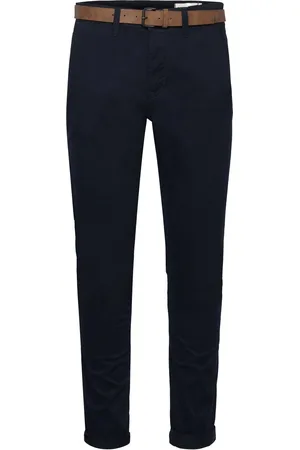 TOM TAILOR Slim Chino With Belt Navy