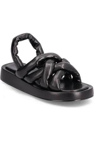 Bianco Biadora Puffy Cross Sandal
