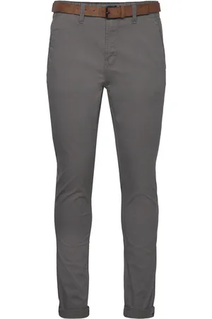 TOM TAILOR Slim Chino With Belt Grey