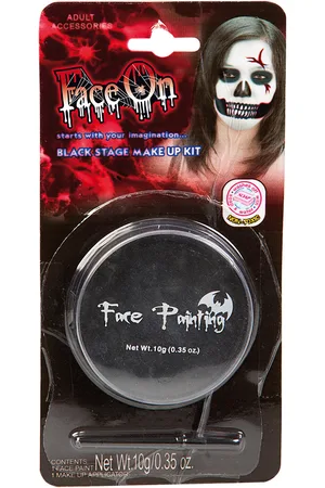 Joker Face Paint Black Black