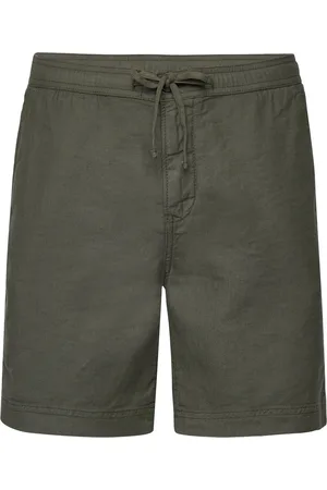 Morris Fenix Linen Shorts Green