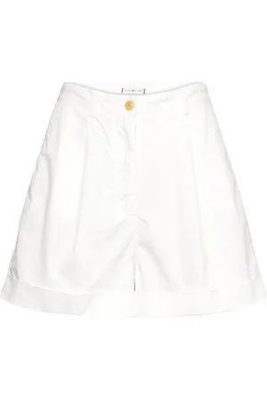 Tommy Hilfiger Cotton Pleated Short White