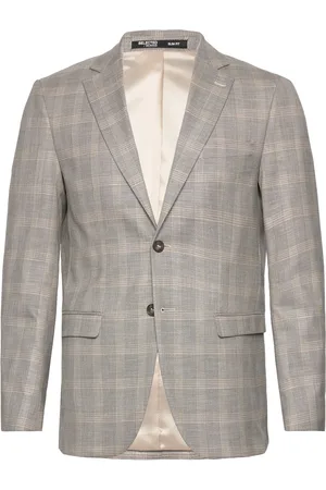 SELECTED Slhslim-Neil Check Blz B Grey
