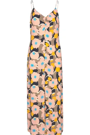 Modstrom Dustinmd Print Strap Dress Brown