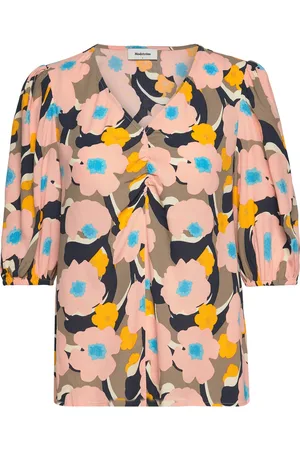 Modstrom Dustinmd Print Top Brown