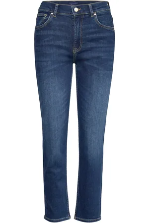 GANT Cropped Slim Jeans Blue