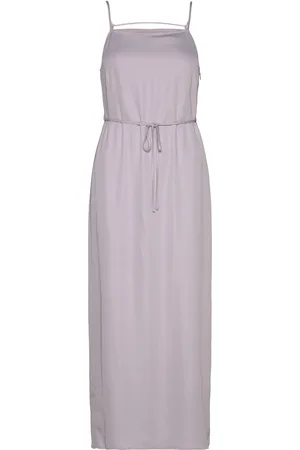 Calvin Klein Recycled Cdc Midi Slip Dress Purple