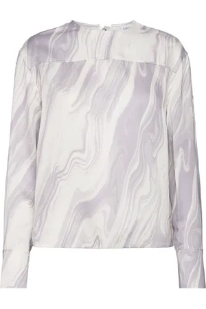 Calvin Klein Shine Viscose Ls Top Purple