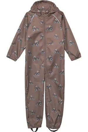 Minymo Softshell Suit Aop Brown