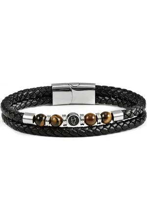EDD Leather/Beads Combo Bracelet