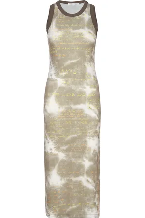 WoodWood Lola Printed Dress Khaki