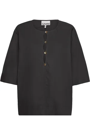 Ganni Cotton Poplin Blouse