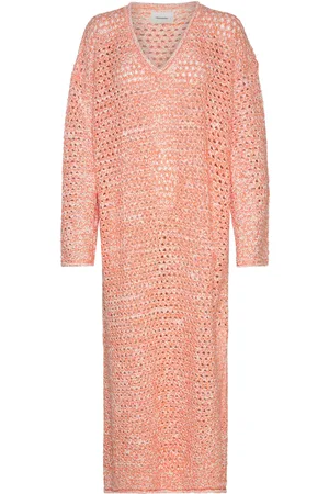 Holzweiler Frida Crochet Dress Coral