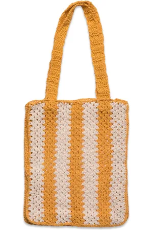 MANGO Bucket Crochet Bag Orange