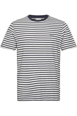 GANT Striped Ss T-Shirt Navy