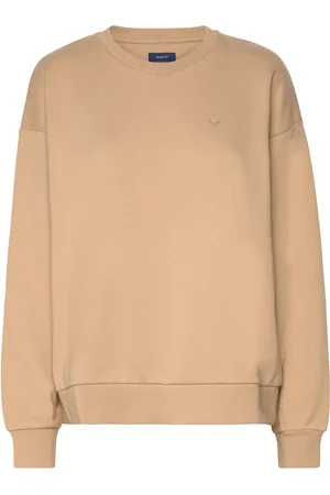 GANT G Badge C-Neck Beige