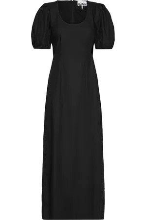Ganni Cotton Poplin Cutout Dress