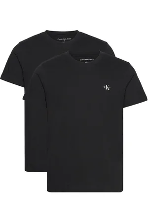 Calvin Klein 2 Pack Monologo T-Shirt Black